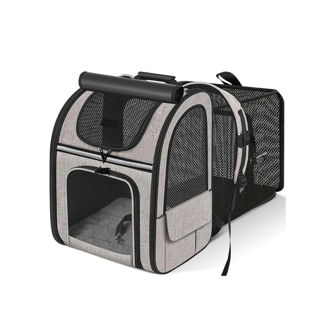 Cat Carrier Backpack with Shade Cover: Expandable, Breathable, Travel-Ready