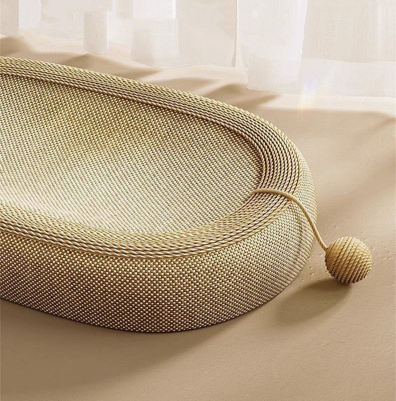 Wooden Cat Scratching Pad & Pet Bed - Large & Wear-Resistant