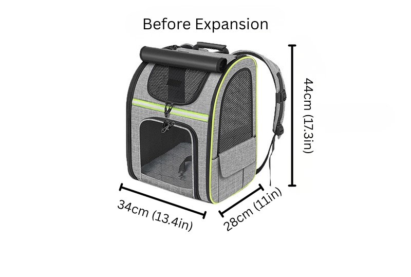 Cat Carrier Backpack with Shade Cover: Expandable, Breathable, Travel-Ready